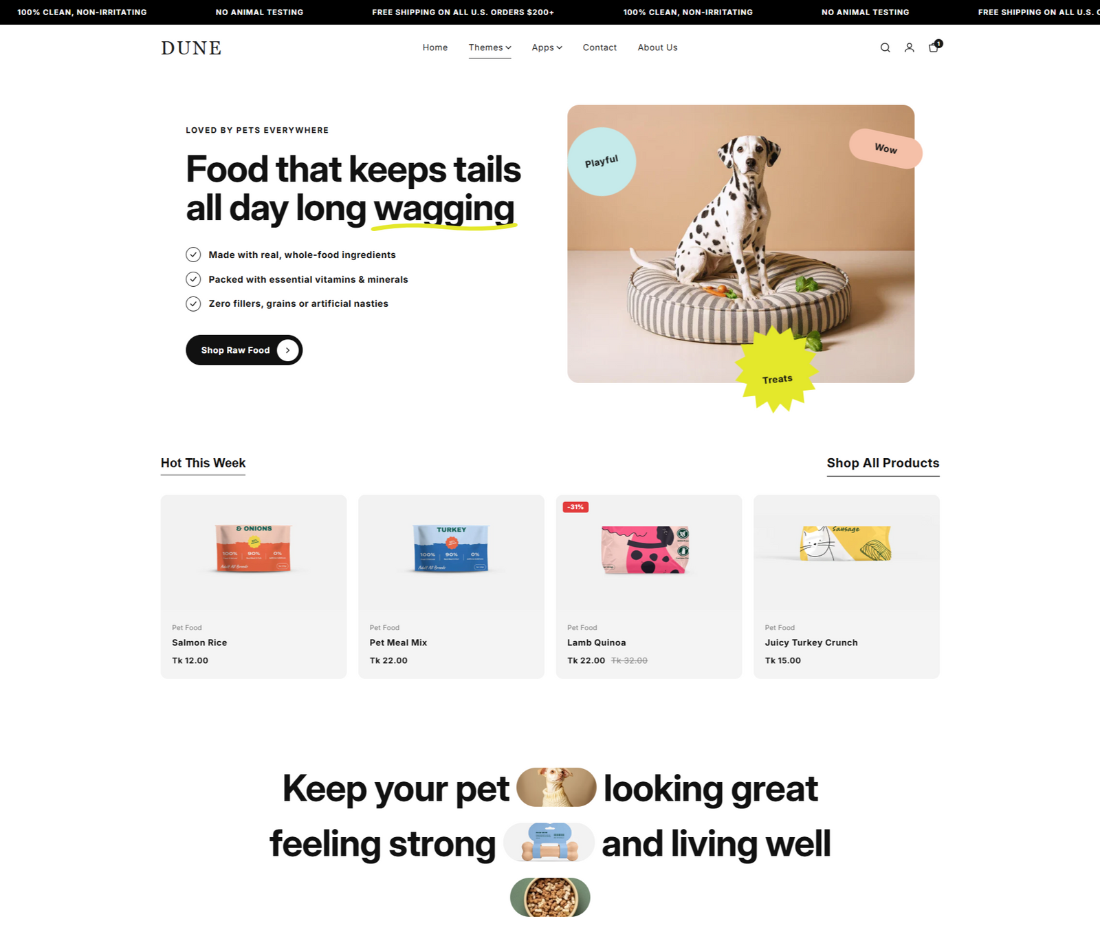 Dune — desktop preview